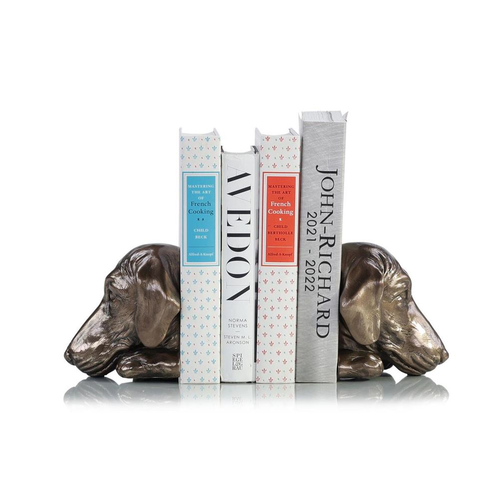 Bookends Bronzed Dachshund Bookends (Set of 2)