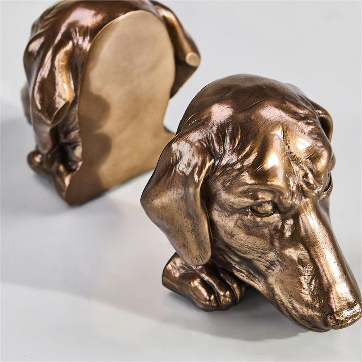 Bookends Bronzed Dachshund Bookends (Set of 2)