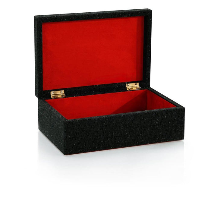 Decorative Objects Black Opaline Box