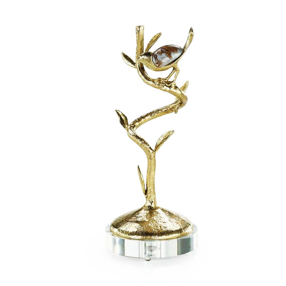 Decorative Objects Bird Sculpture on Stone Base