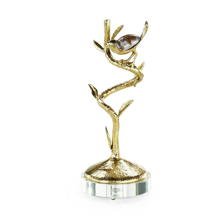Decorative Objects Bird Sculpture on Stone Base