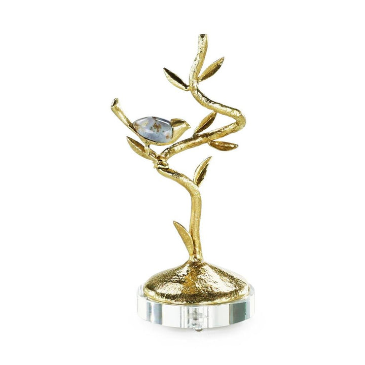 Decorative Objects Bird Sculpture on Stone Base