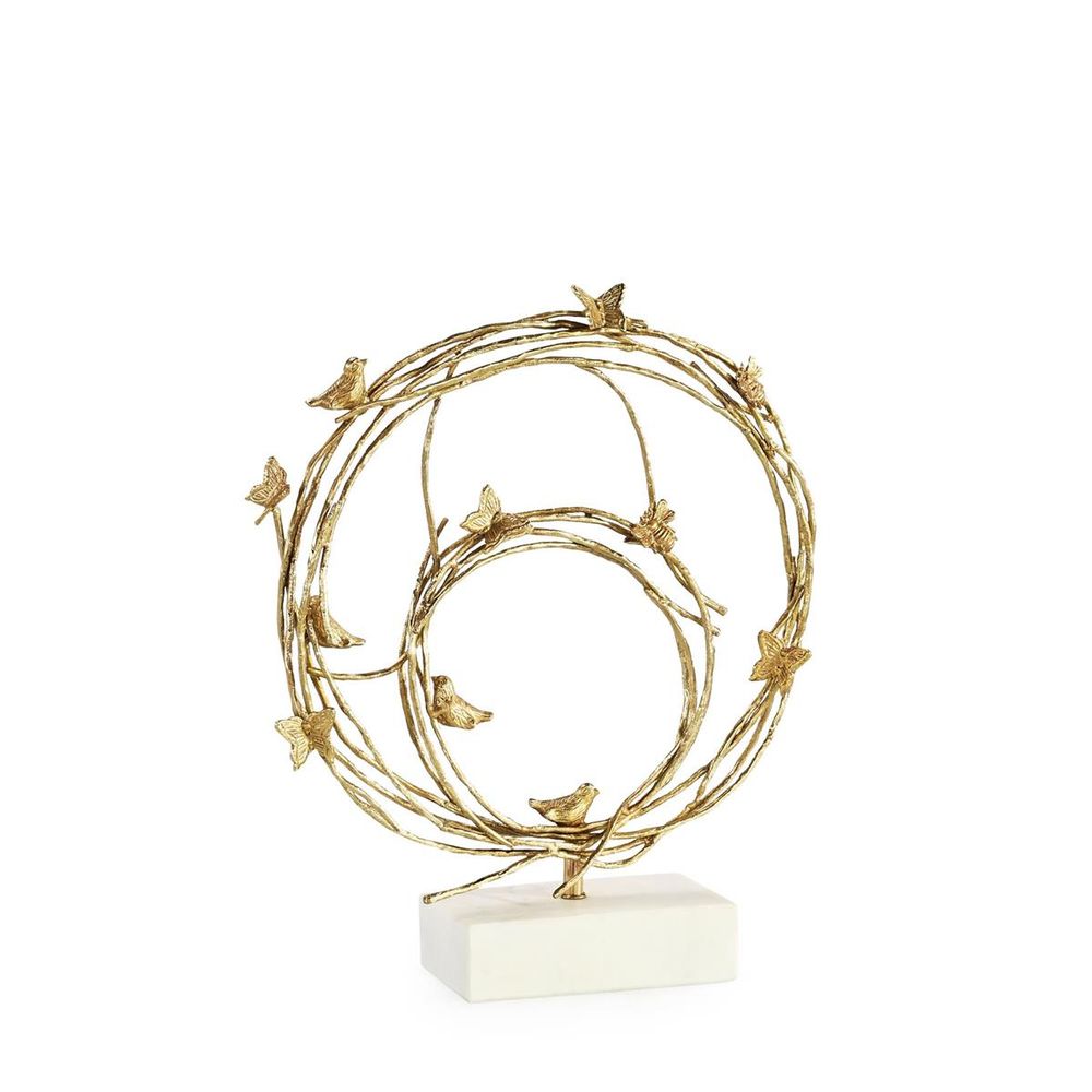 Decorative Objects Drift Sculpture, Small Brass