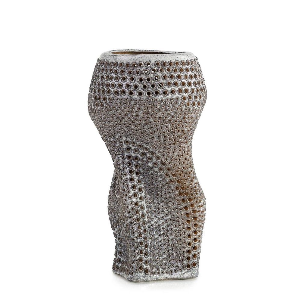 Vases Patterned Porcelain Vase Silver