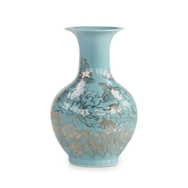 Vases Aqua Floral Serenity Vase