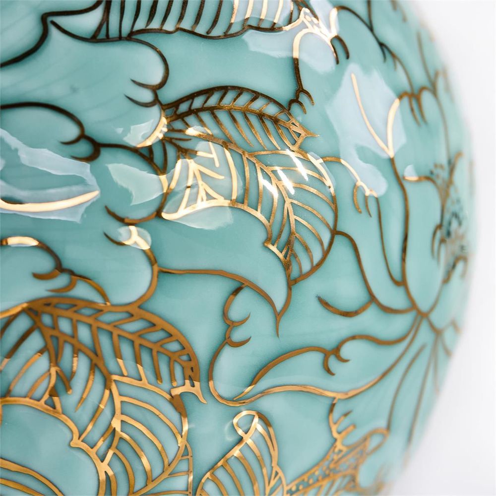 Vases Aqua Floral Serenity Vase