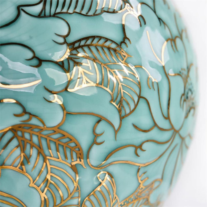 Vases Aqua Floral Serenity Vase