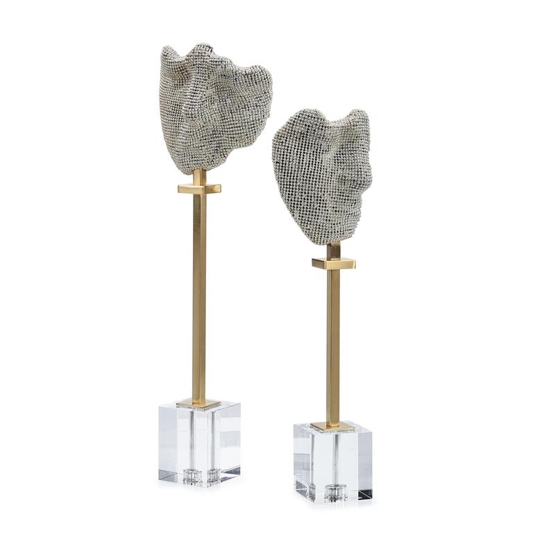 Decorative Objects Fragmented Gaze Sculptures - Set of 2