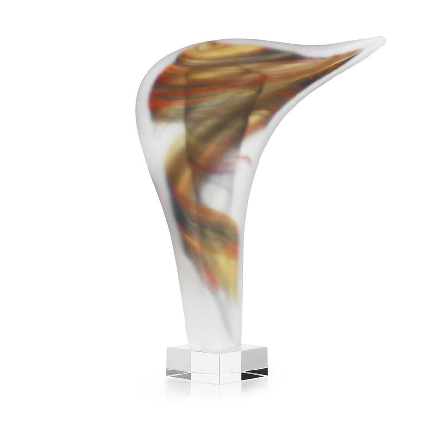 Decorative Objects Sunset Swirl Glass Sculpture
