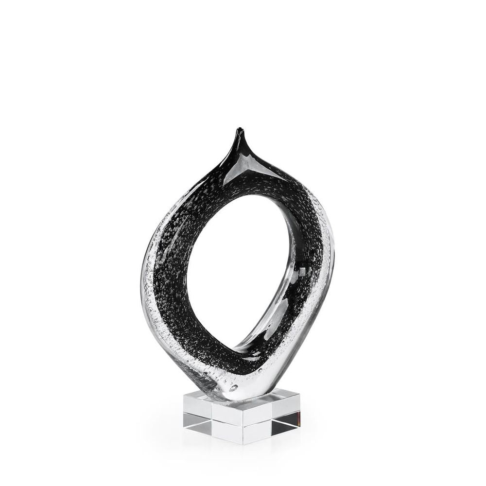 Decorative Objects Contemporary Loop Sculpture Black