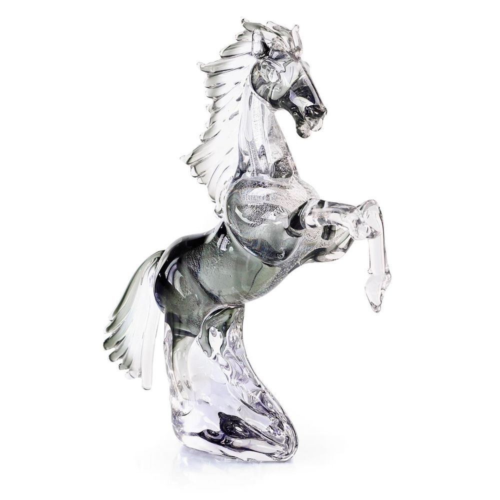 Decorative Objects Glass Flow Horse Sculpture