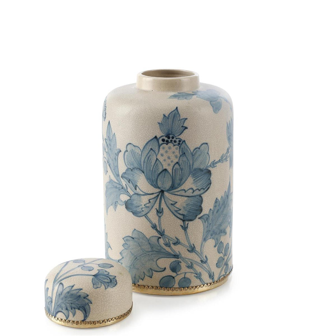 Vases Lidded Bloom Jar, Tall