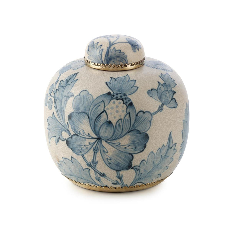Vases Lidded Bloom Jar, Wide
