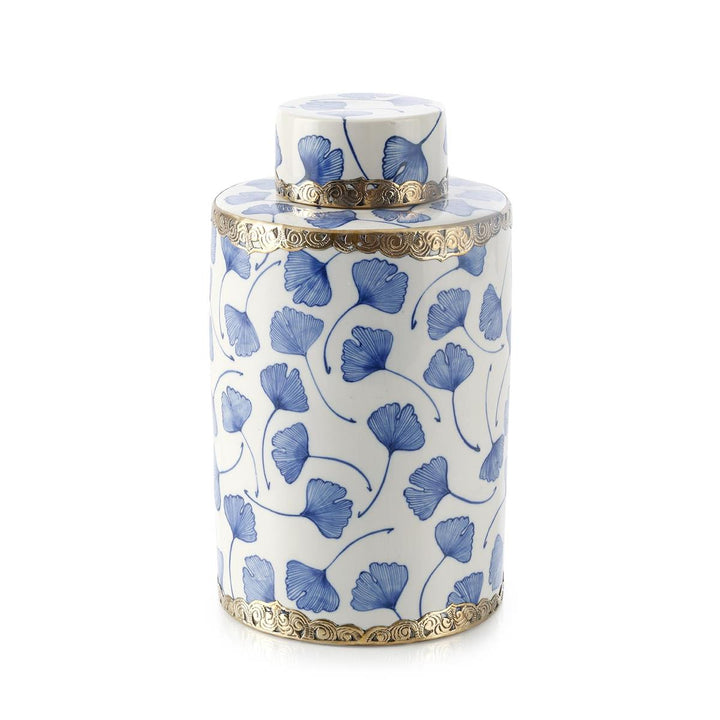 Vases Lidded Ginkgo Jar, Large