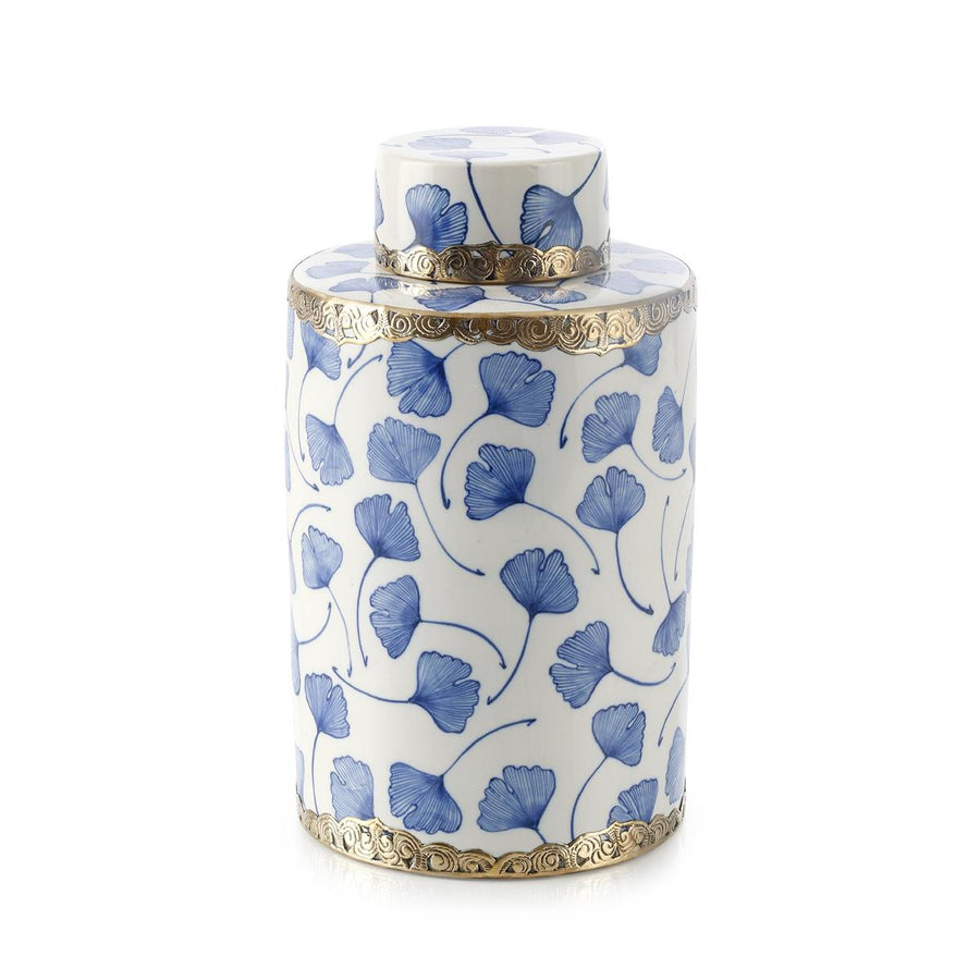 Vases Lidded Ginkgo Jar, Large