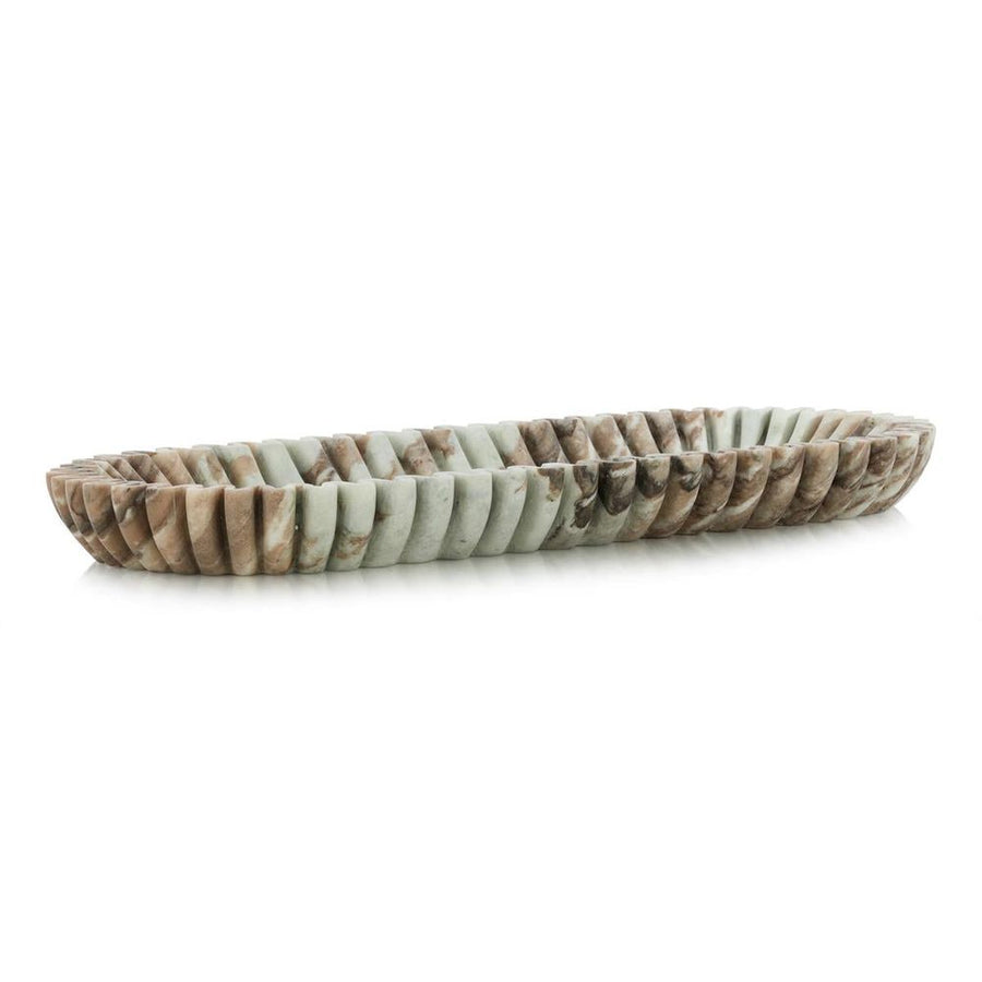 Decorative Objects Fluted Marble Tray