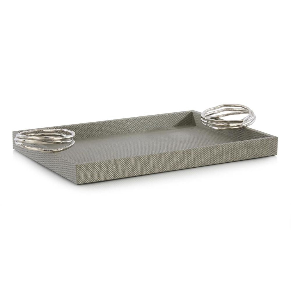 Decorative Objects Silver Spiral Tray