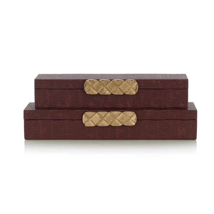 Decorative Boxes Chateau Boxes, Set of 2