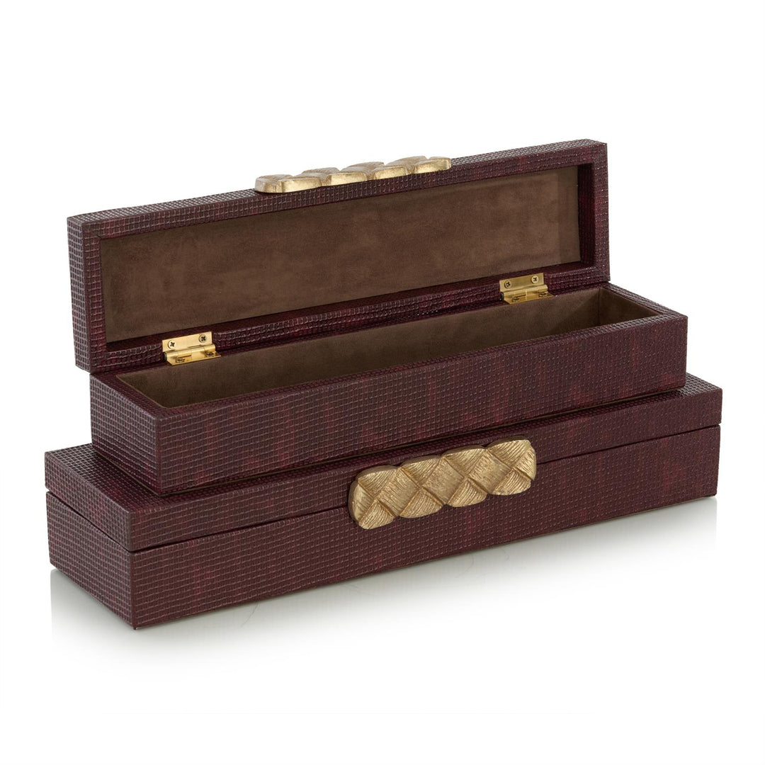 Decorative Boxes Chateau Boxes, Set of 2
