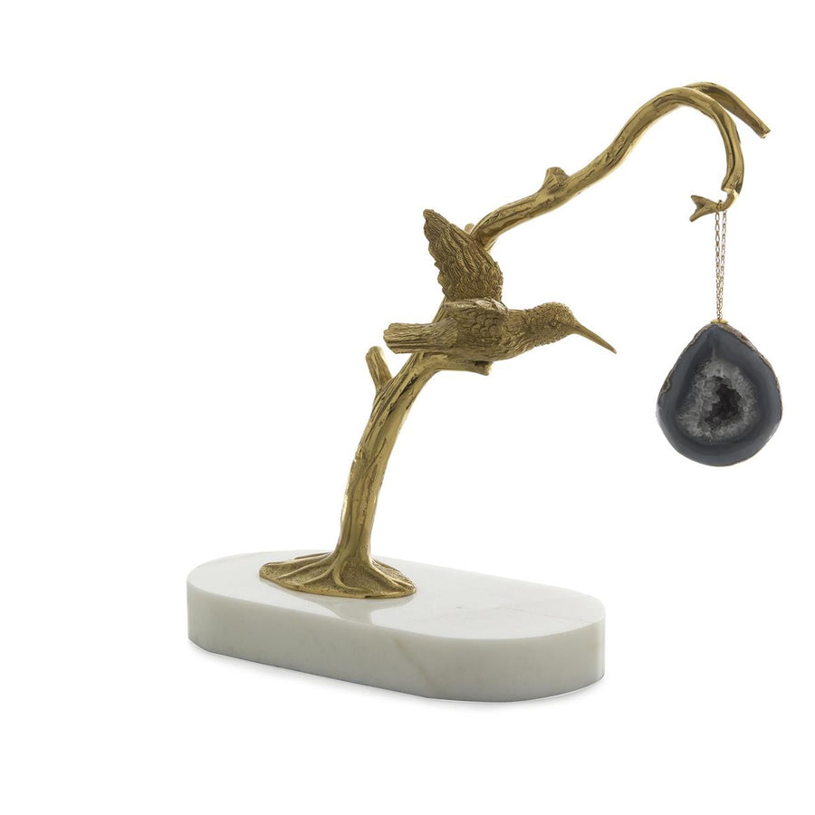 Sculptures Brass Sapling Sculpture on Marble