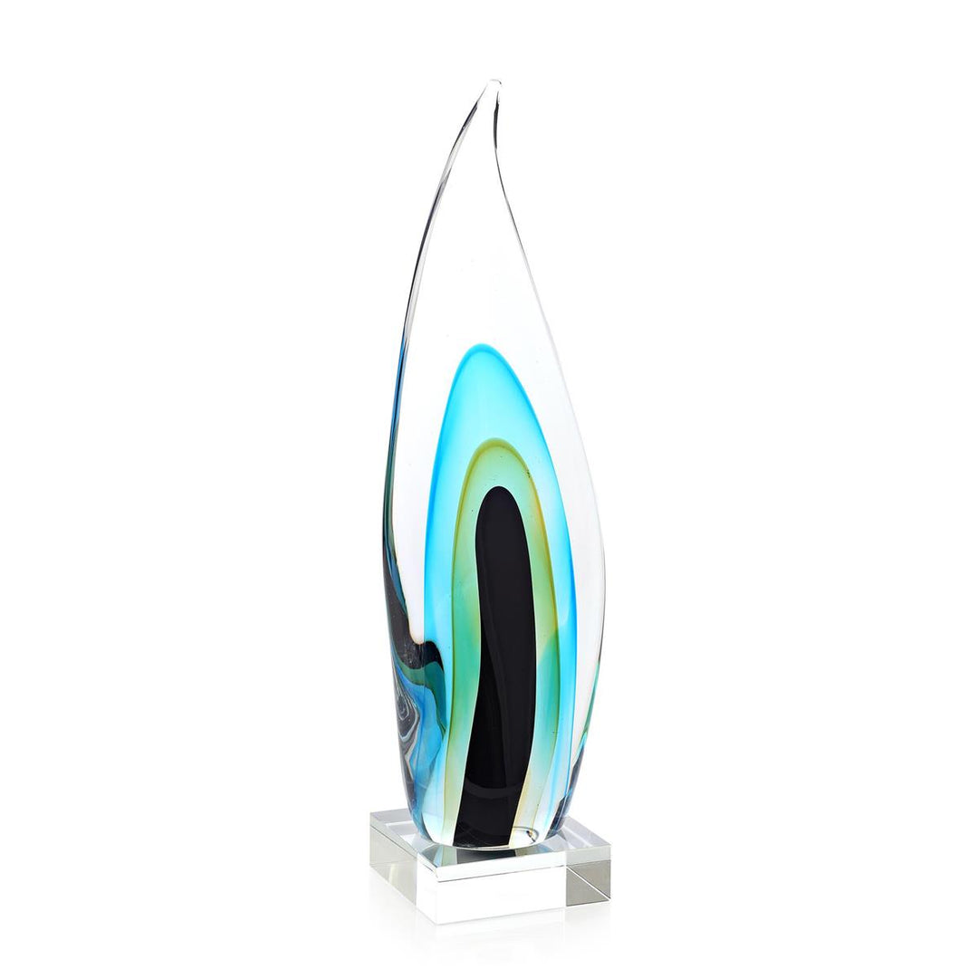 Sculptures Glass Wisp Sculpture on Crystal, Small