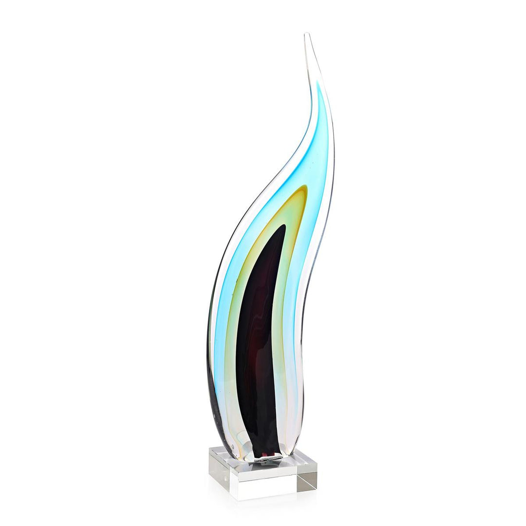 Sculptures Glass Wisp Sculpture on Crystal, Large