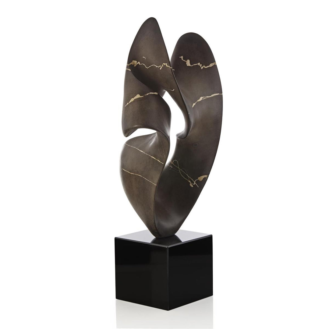 Sculptures Umber Flow Sculpture on Marble