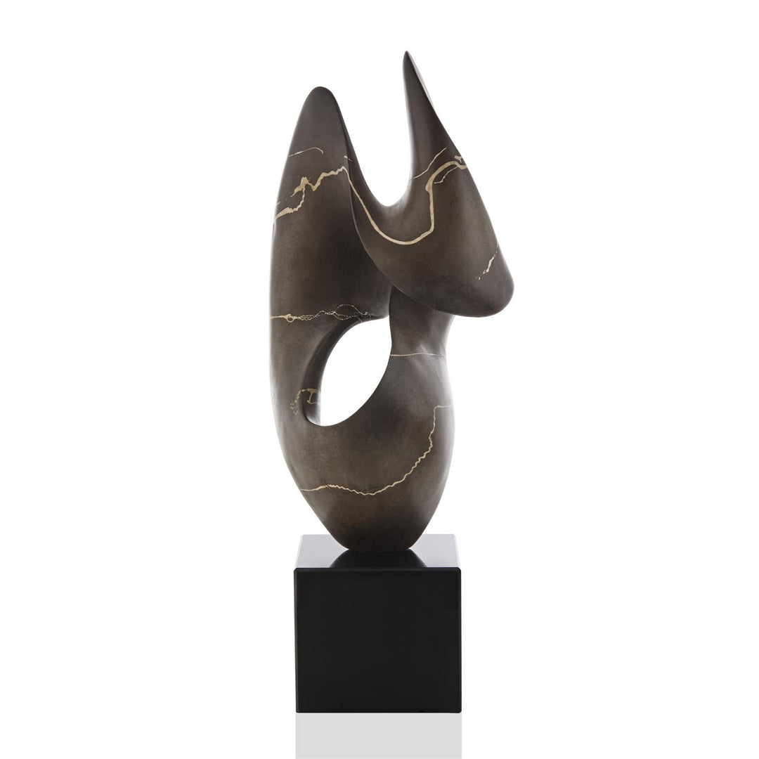 Sculptures Umber Flow Sculpture on Marble