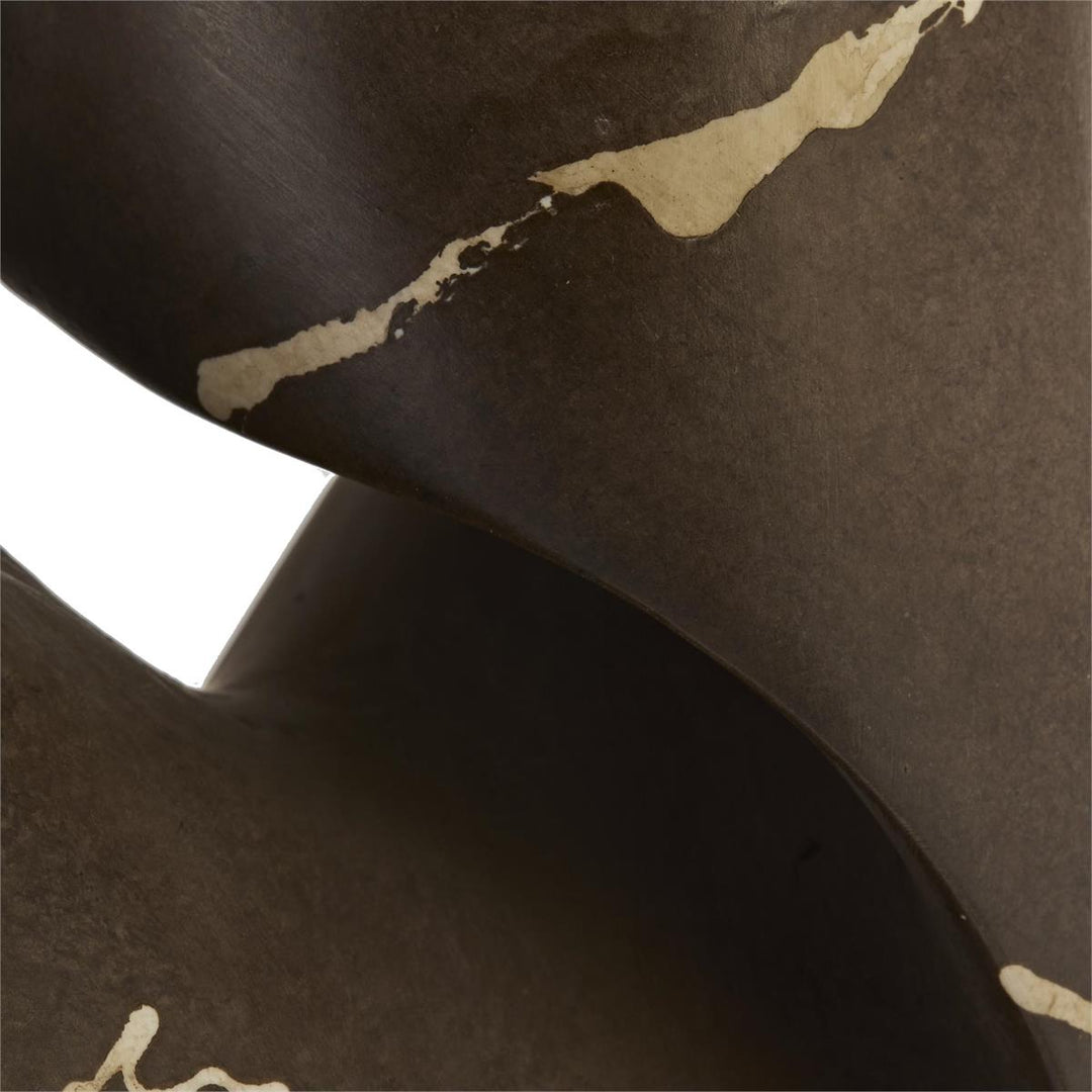 Sculptures Umber Flow Sculpture on Marble