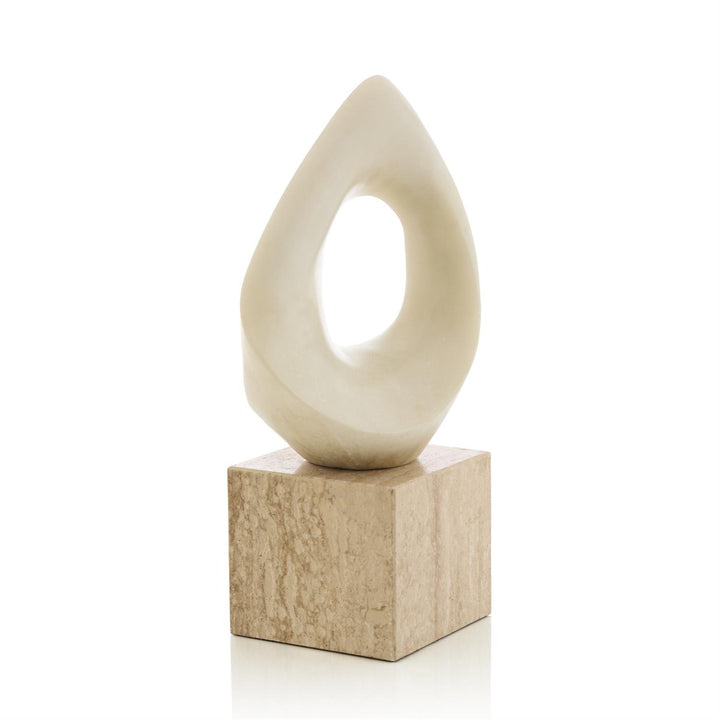 Sculptures Abstract Loop Sculpture on Marble