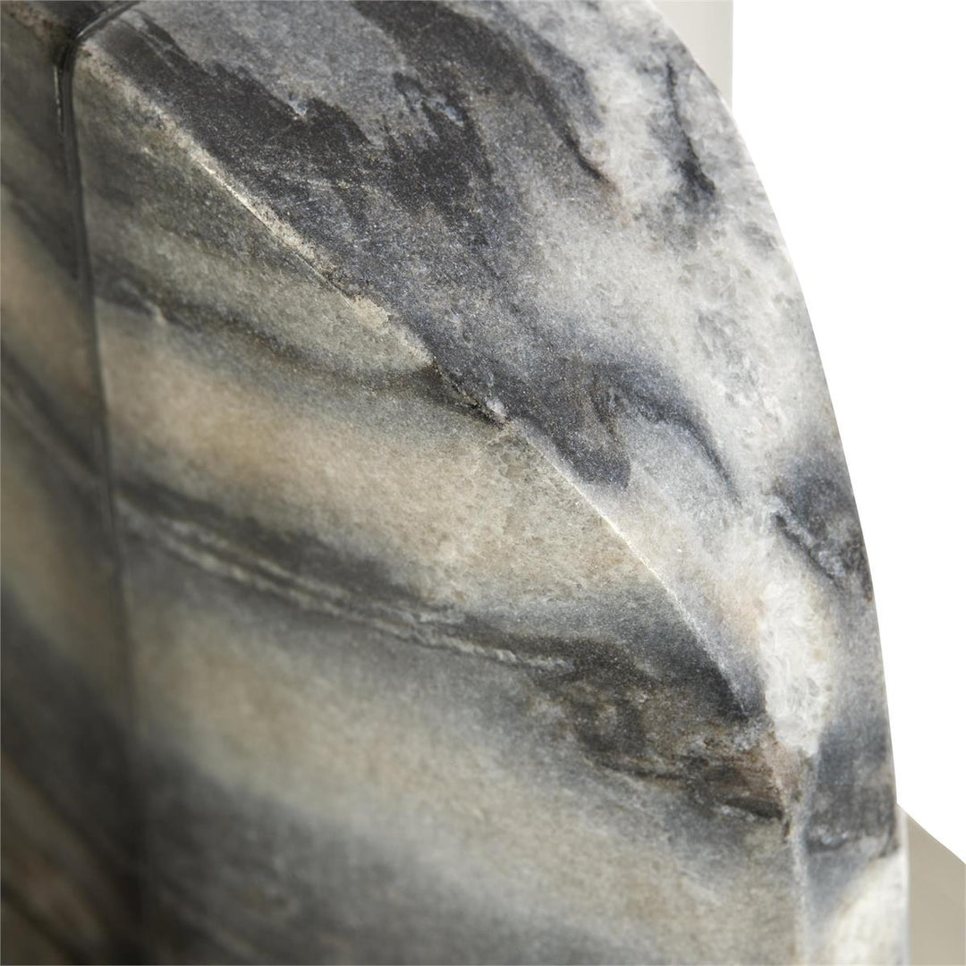 Sculptures Stone Arc Bookends, Set of 2