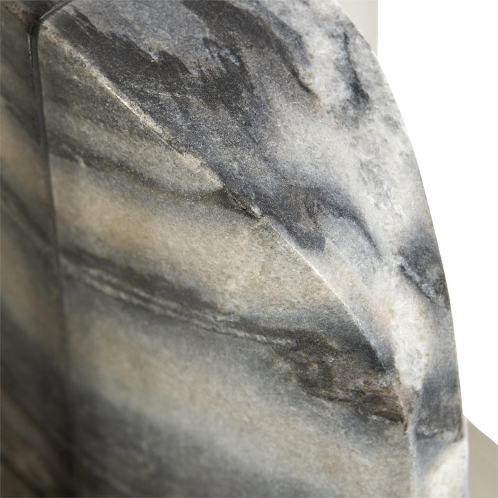 Sculptures Stone Arc Bookends, Set of 2