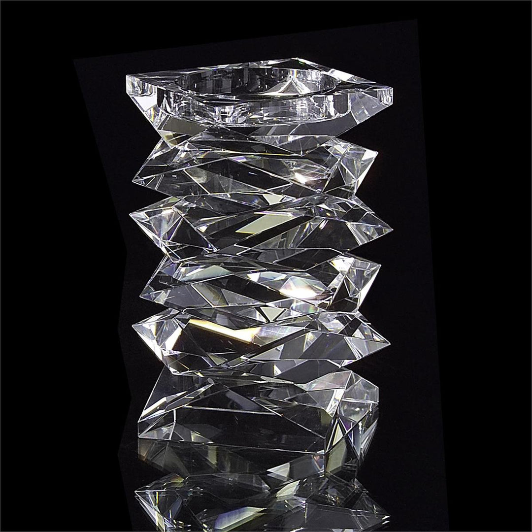 Avani Stacked Crystal Candleholder