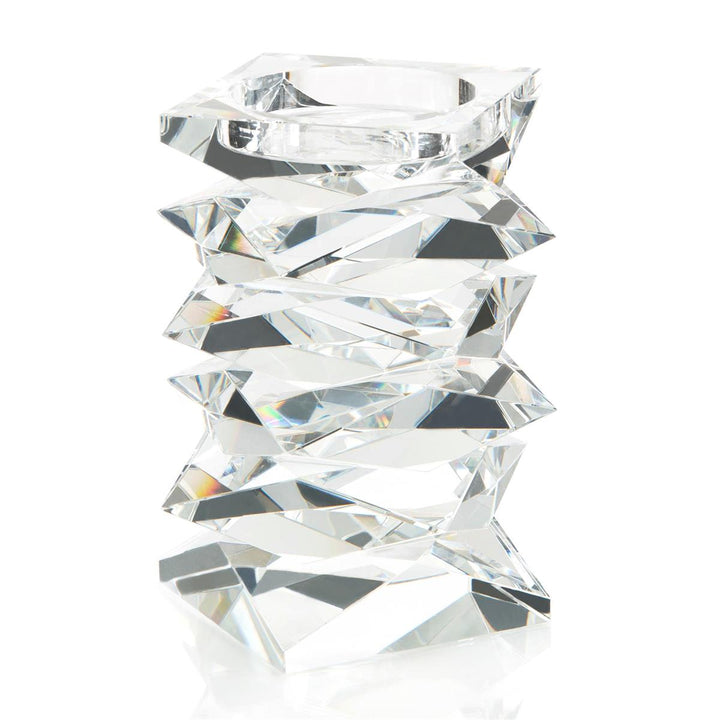 Avani Stacked Crystal Candleholder