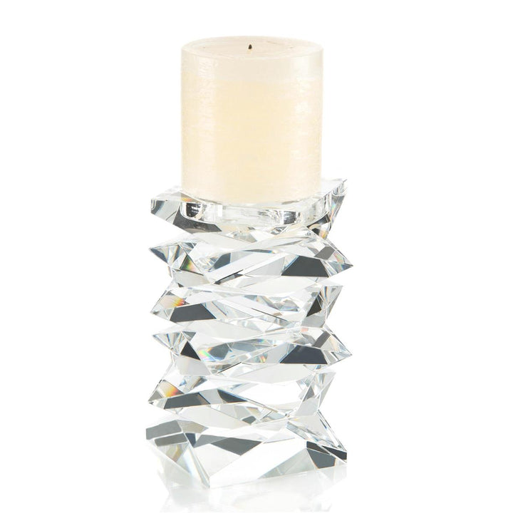 Avani Stacked Crystal Candleholder