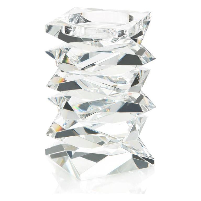 Avani Stacked Crystal Candleholder