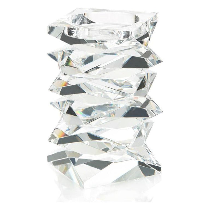 Avani Stacked Crystal Candleholder