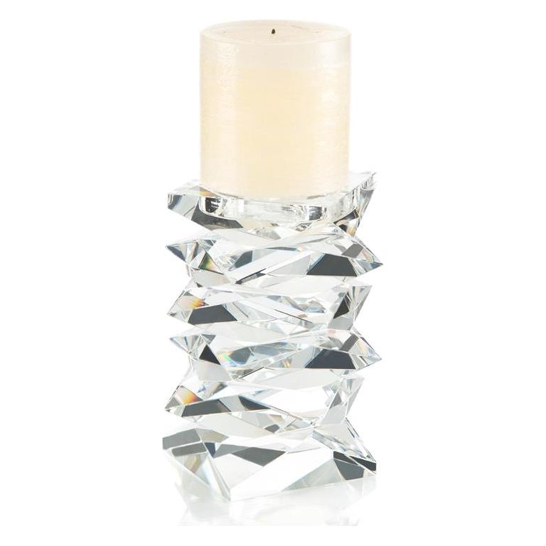 Avani Stacked Crystal Candleholder