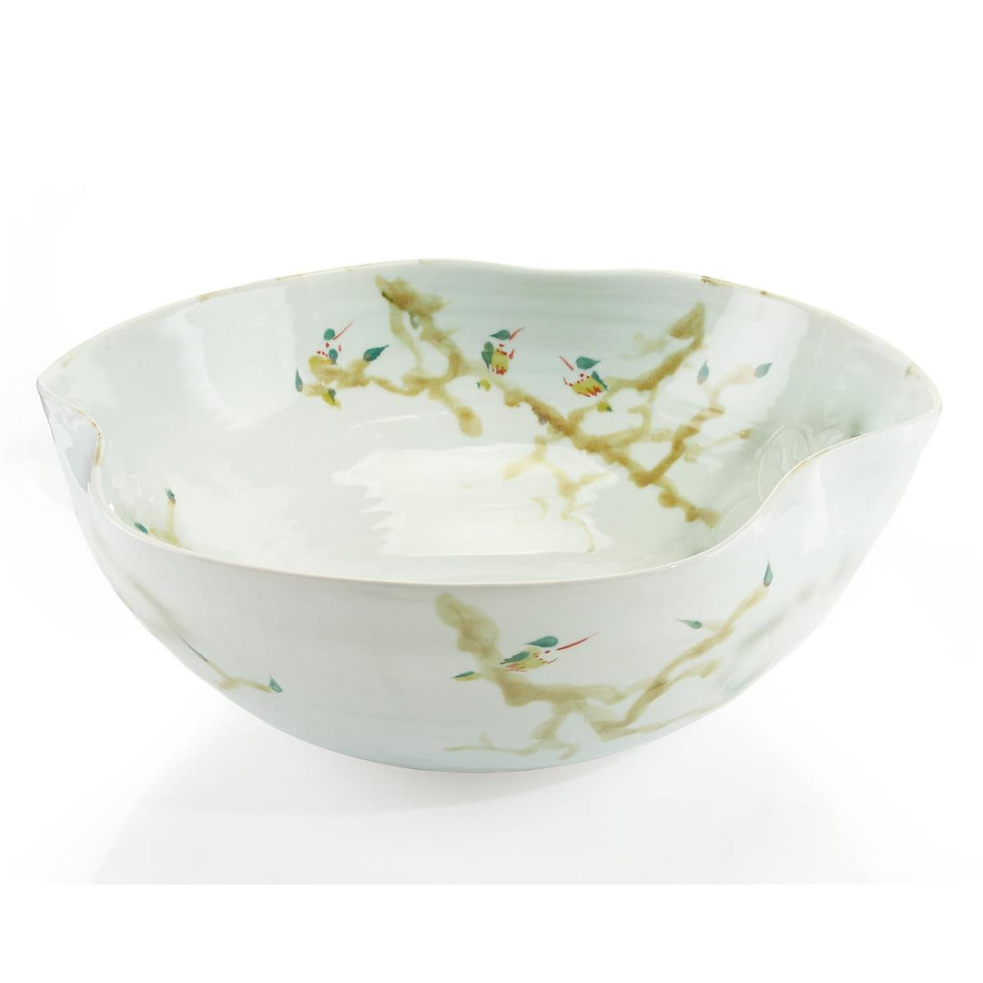 Estelle Curled-Rim Bowl - Multicolor, Yellow