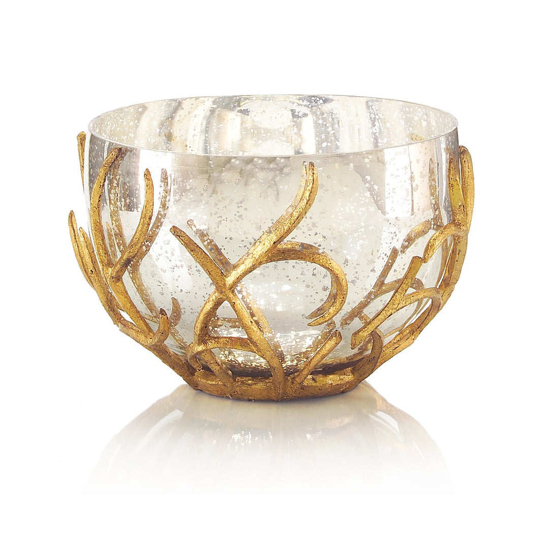 Solis Encased Bowl - Gold - Aluminum