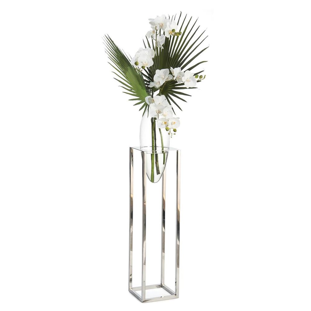 Faux Florals Palmetto Orchids - White