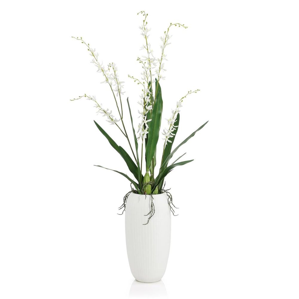Faux Florals Ivory Orchid