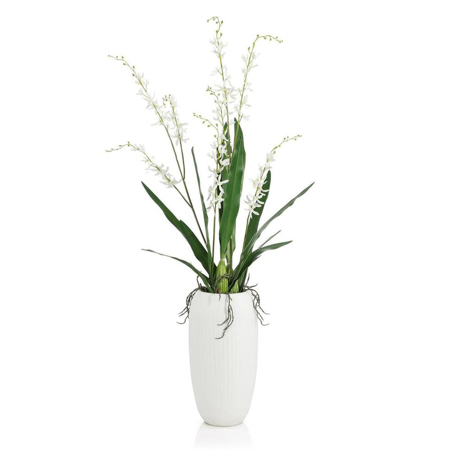 Faux Florals Ivory Orchid