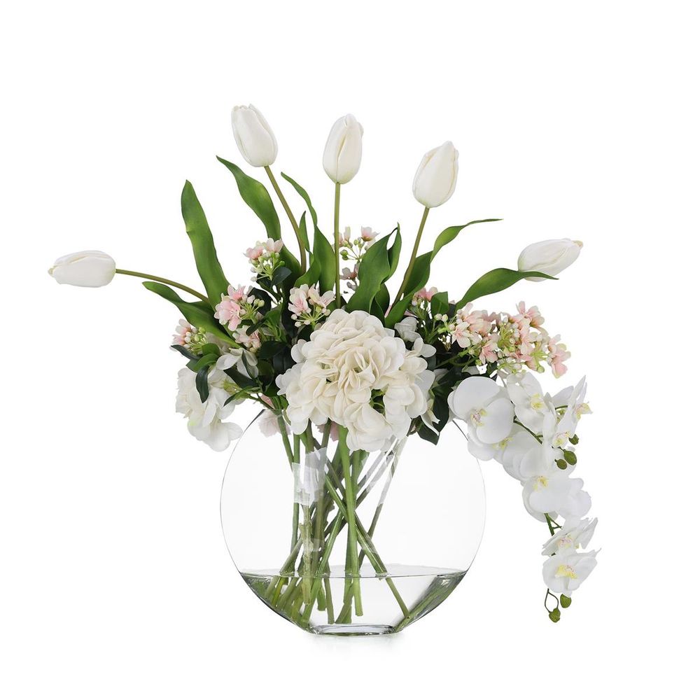 Faux Florals Blush Blossom Arrangement