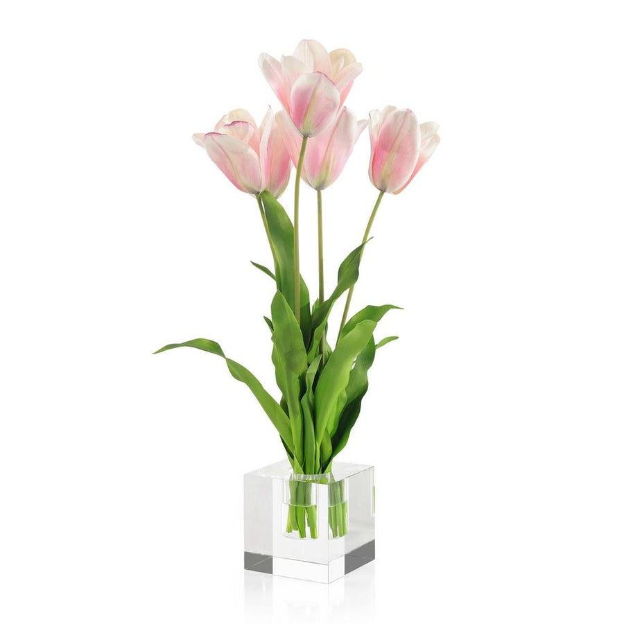 Faux Florals Pink Tulip