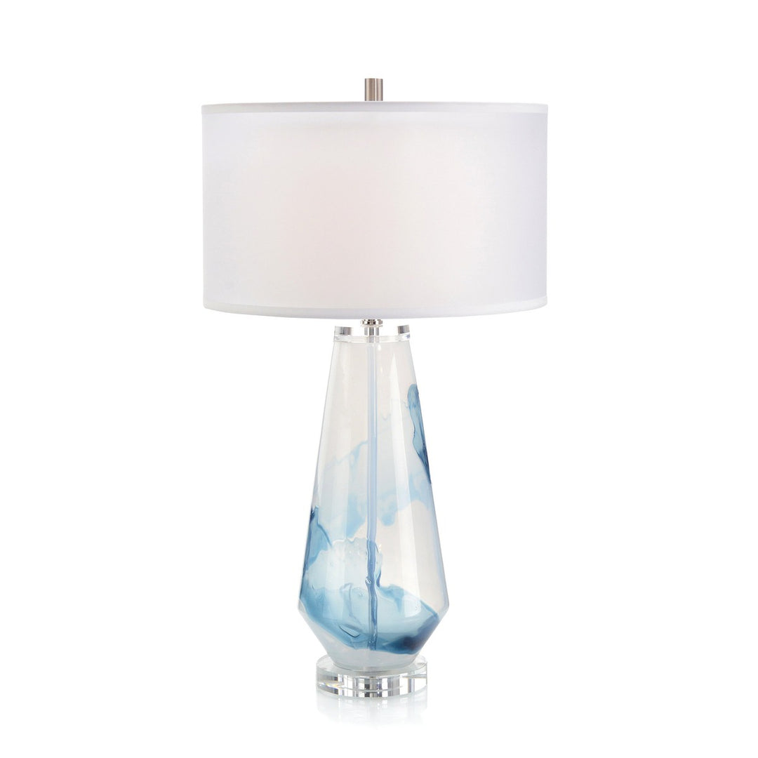 Solis Cloud Glass Table Lamp - Blue - Iron