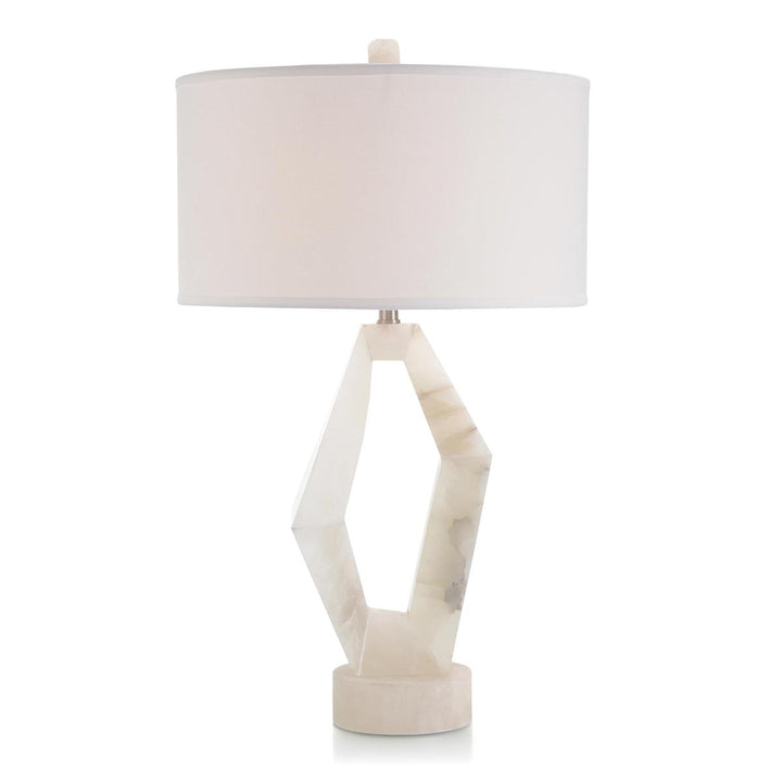 Concept Alabaster Table Lamp - Silver,White