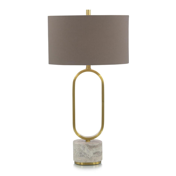 Gilded Loop Table Lamp - Gold,Grey