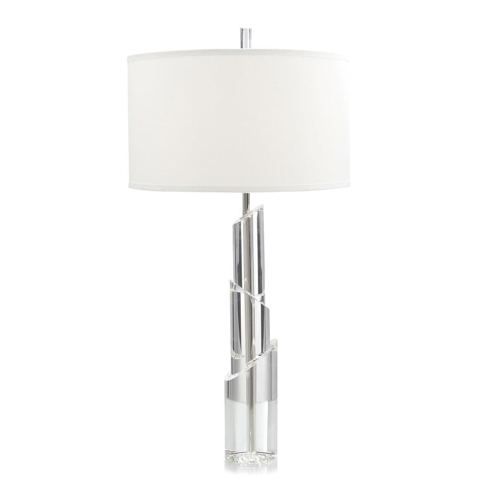 Table Lamps Solid Crystal Table Lamp - Silver, White