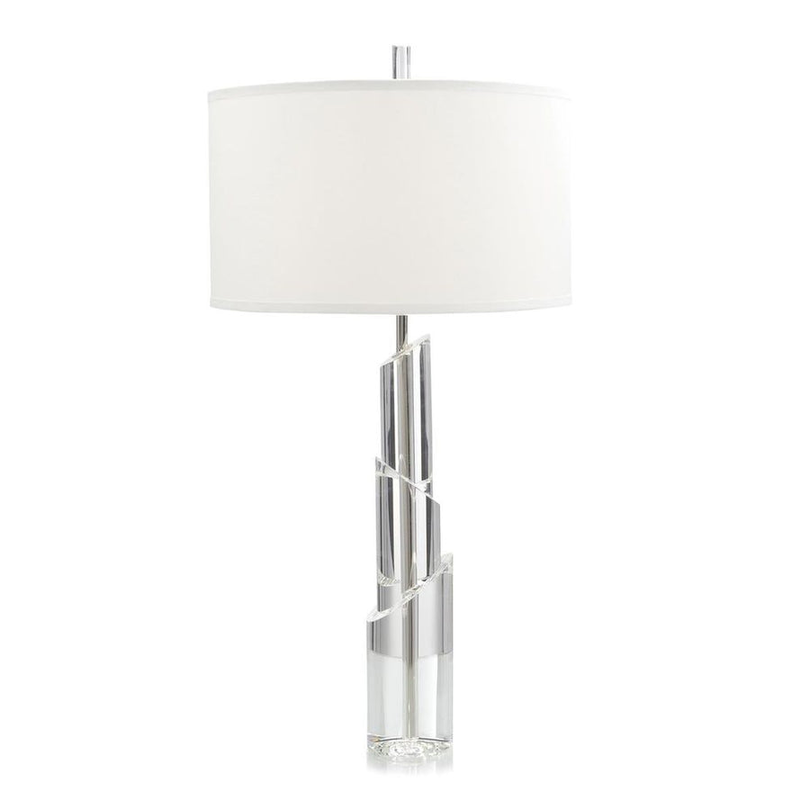 Table Lamps Solid Crystal Table Lamp - Silver, White